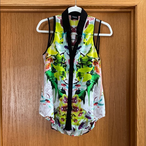 Women's Floral Sleeveless Top - Picture 1 of 4
